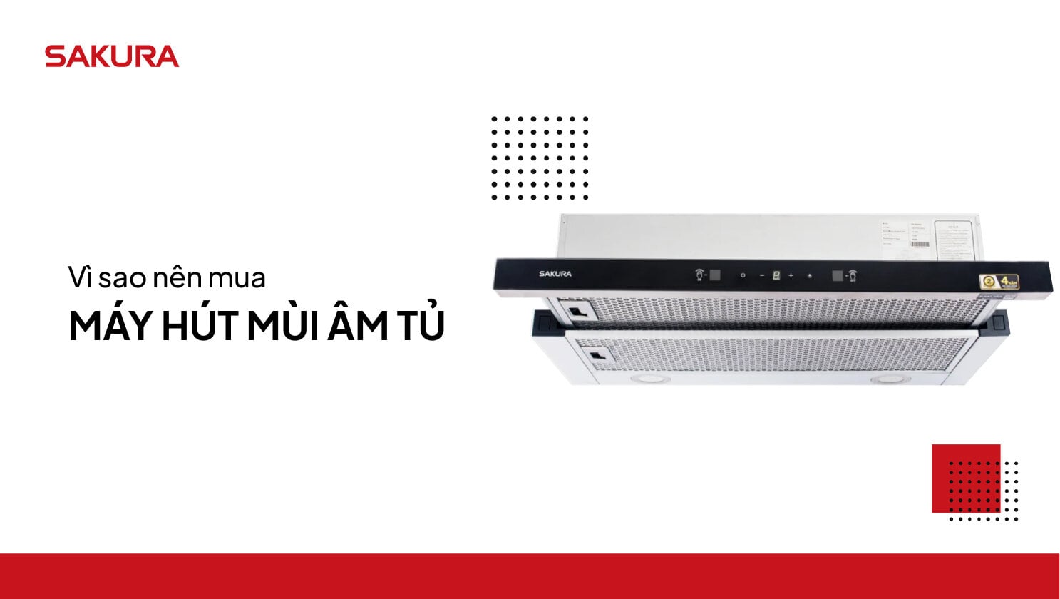 Vì sao nên mua máy hút mùi âm tủ