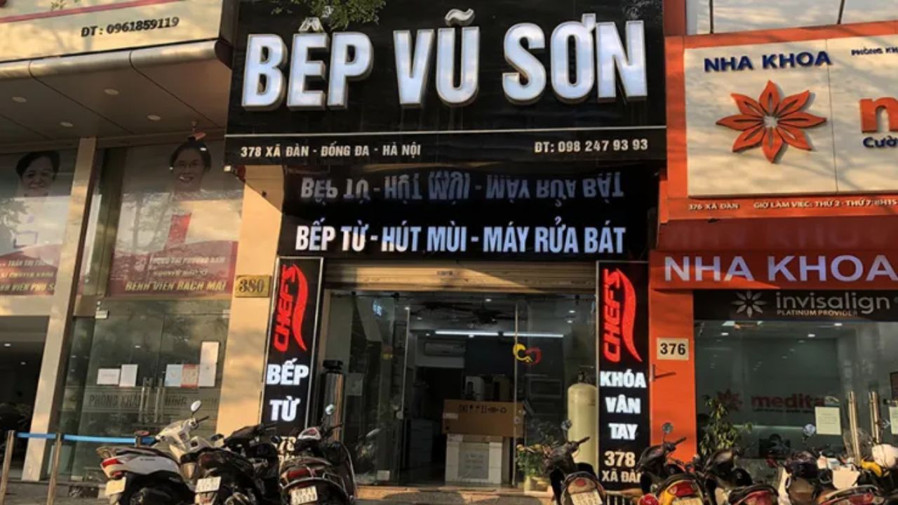 Cửa hàng bán bếp từ đơn tại Hà Nội - Bếp Vũ Sơn