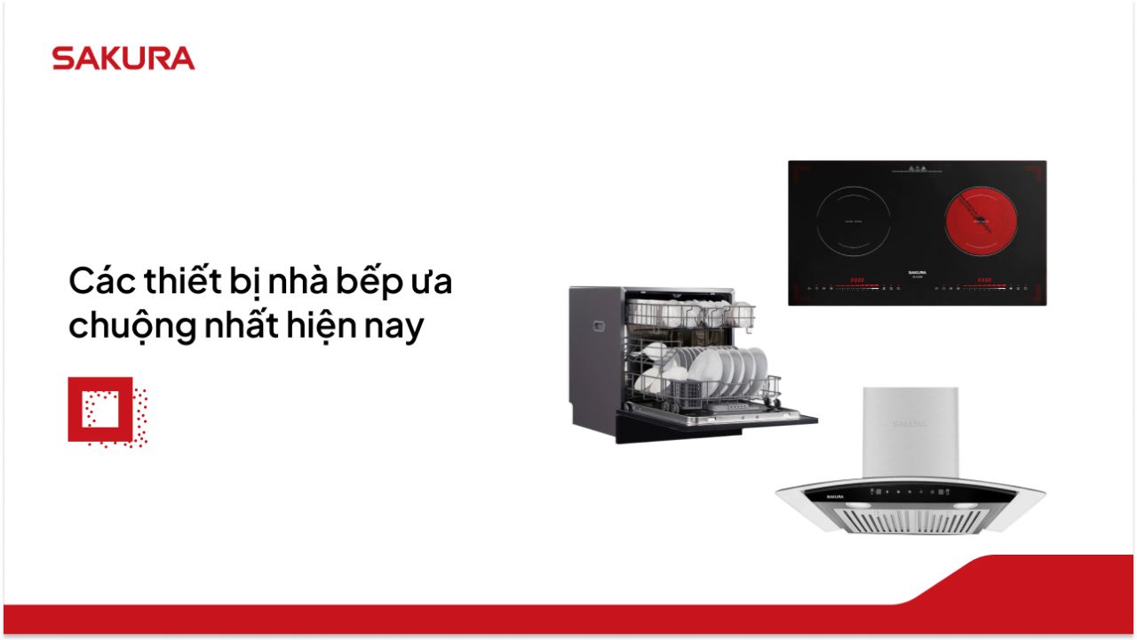 Các thiết bị nhà bếp ưa chuộng nhất hiện nay
