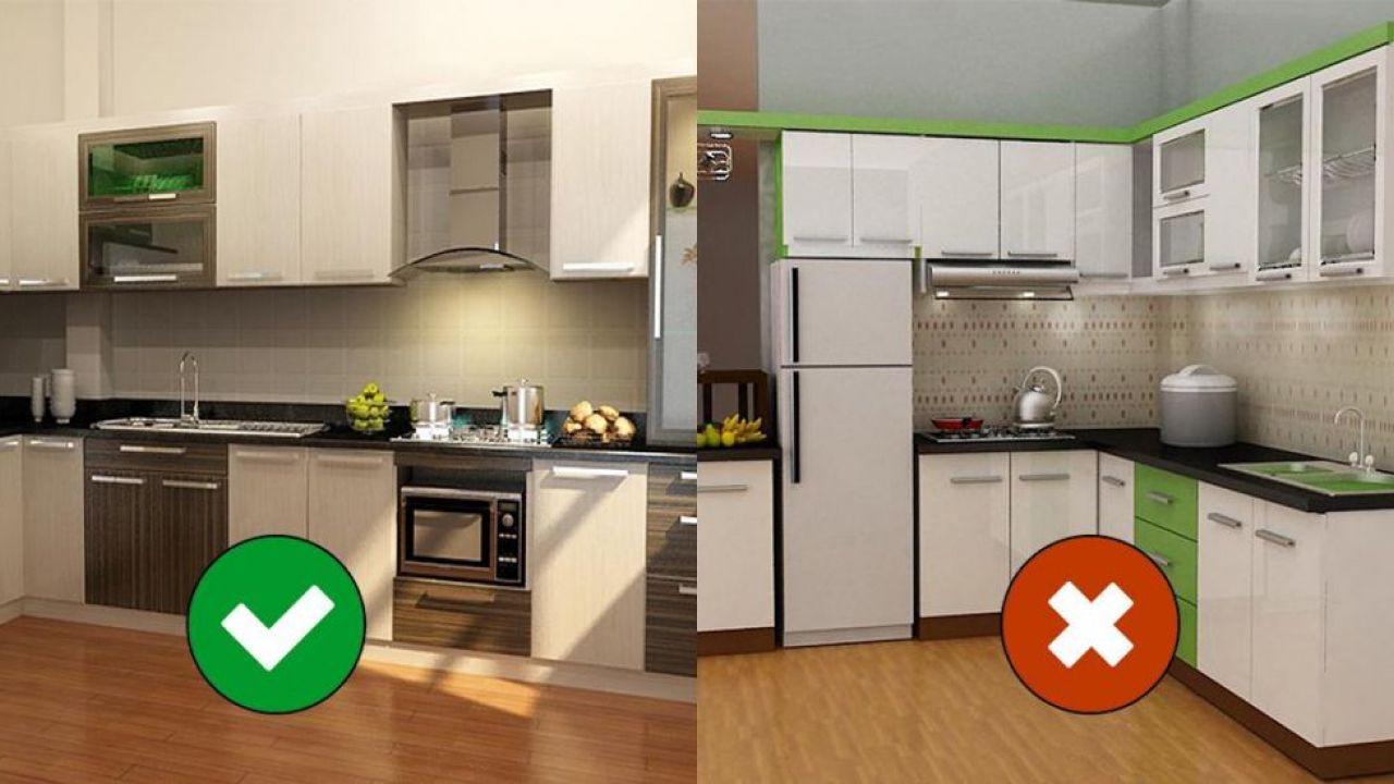 Vị trí thiết kế bếp phù hợp