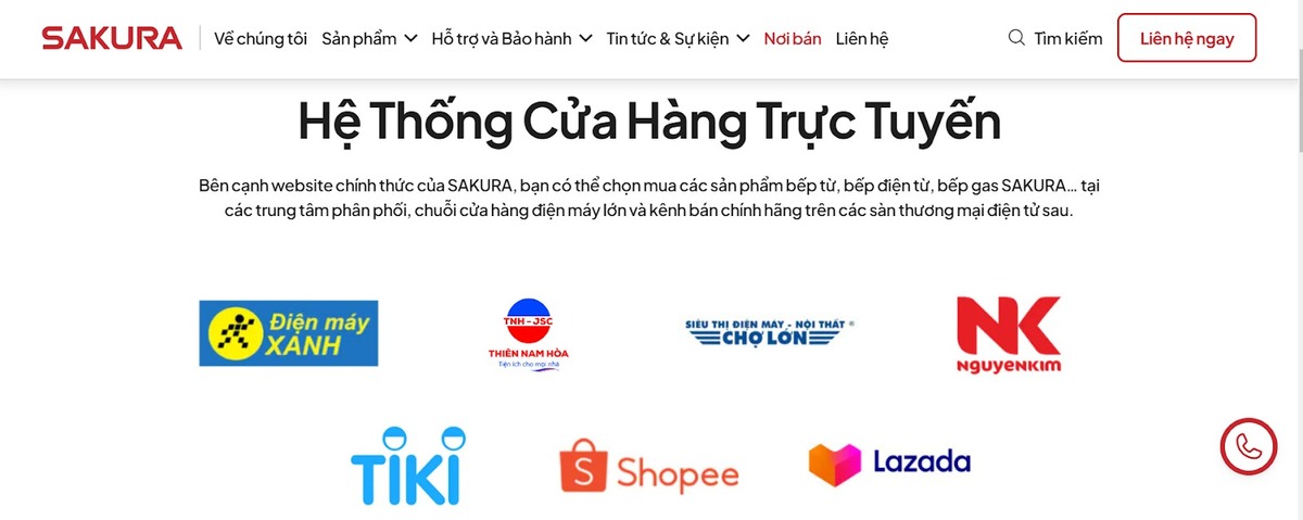 khách hàng có thể mua hàng trực tuyến thông qua các sàn Thương Mại Điện Tử