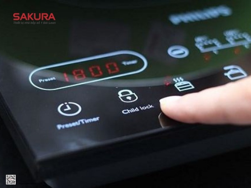 Chức năng khóa trẻ em trên bếp từ