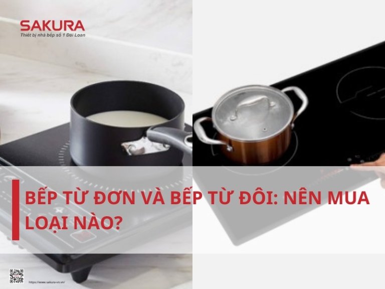 Bếp từ đơn và bếp từ đôi: Nên mua loại nào?