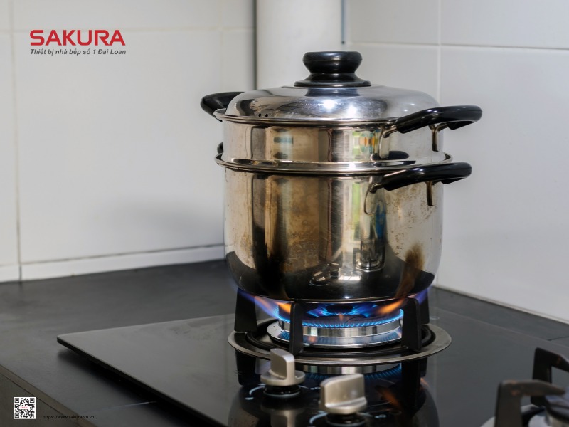 Nồi inox nấu bếp gas