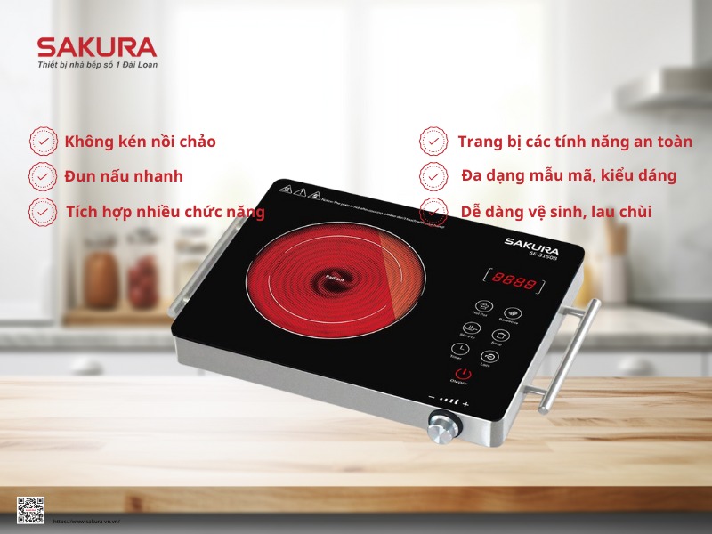 Ưu điểm của bếp hồng ngoại