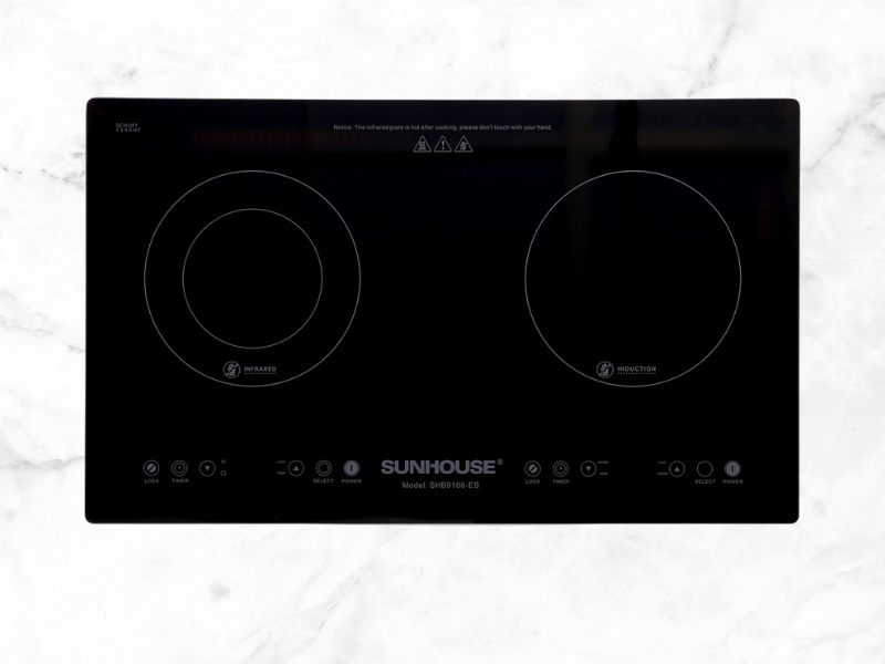 Bếp đôi điện từ hồng ngoại Sunhouse SHB9106-ES