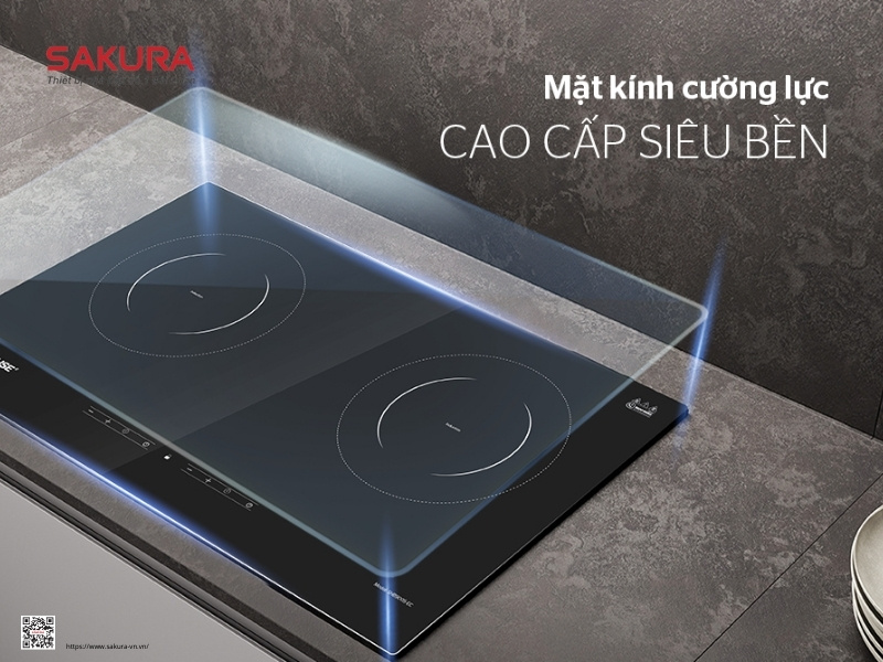 Chọn bếp từ có mặt kính cường lực, chịu lực, chịu nhiệt tốt
