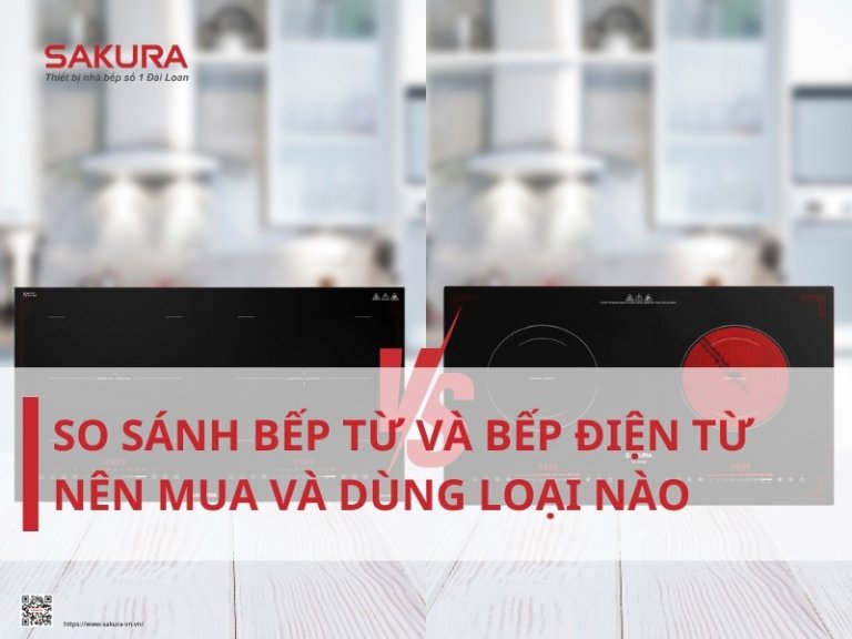 so sánh bếp từ và bếp điện từ