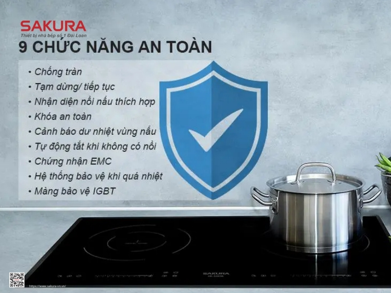 Sử dụng bếp từ an toàn hơn so với bếp gas
