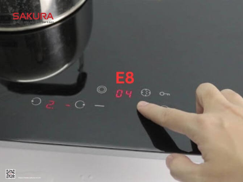 bếp từ báo lỗi e8