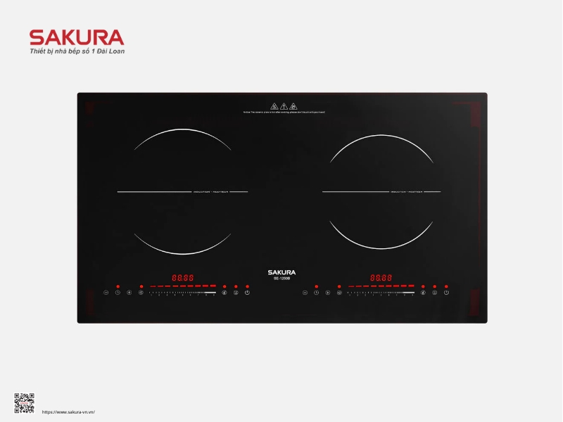 Bếp từ đôi SAKURA SE-1250B