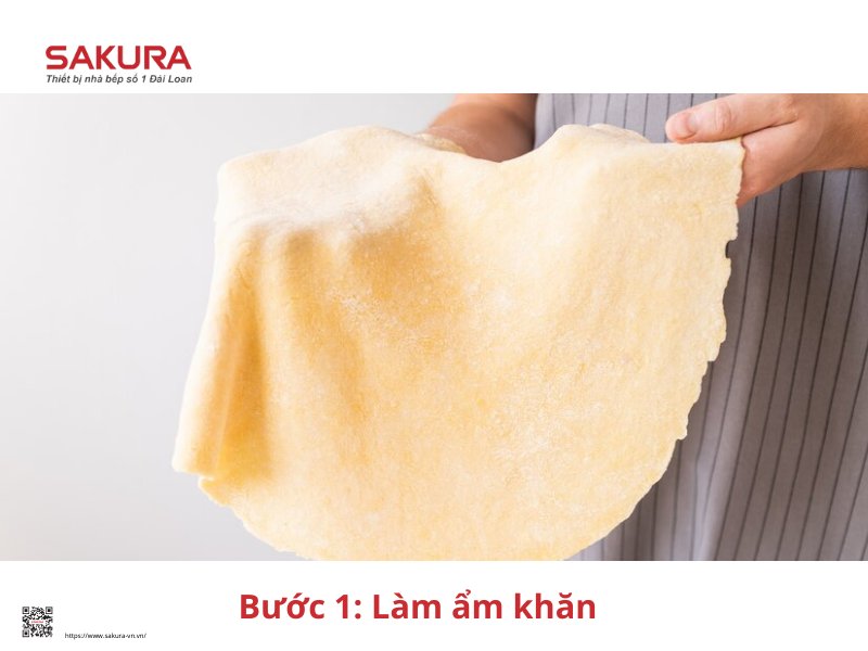 Cách vệ sinh bếp từ bằng khăn mềm bước 1