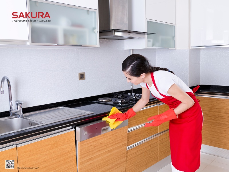 Cách vệ sinh thân máy rửa bát