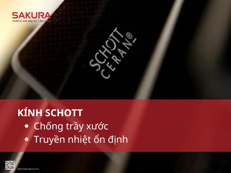 Đặc điểm của mặt kính Schott trên bếp hồng ngoại