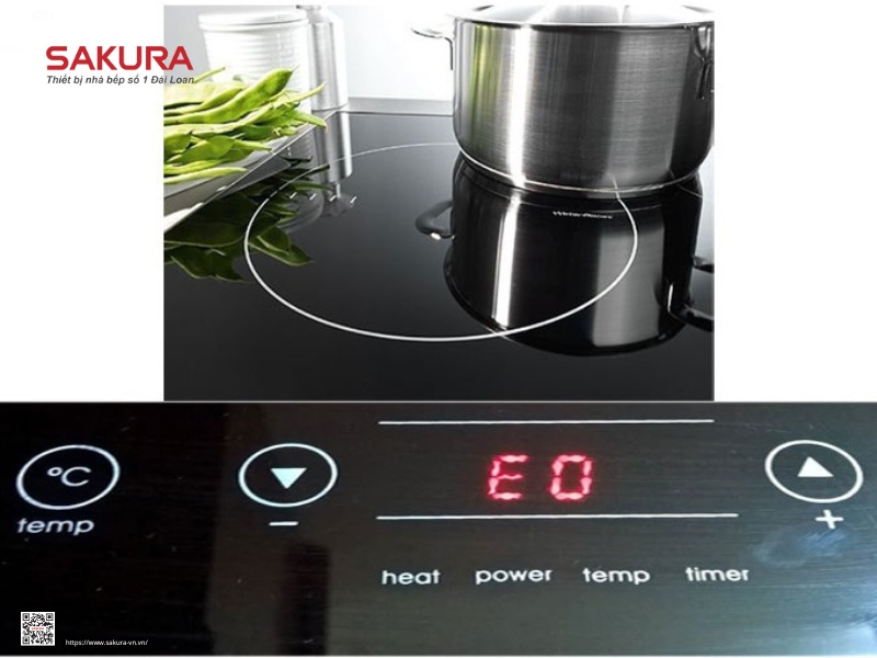 bếp từ báo lỗi e0