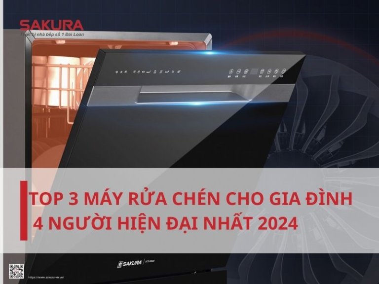 Máy rửa bát cho gia đình 4 người