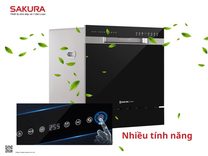 Máy rửa chén SAKURA với nhiều tính năng