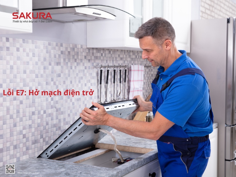 bếp hồng ngoại báo lỗi e7