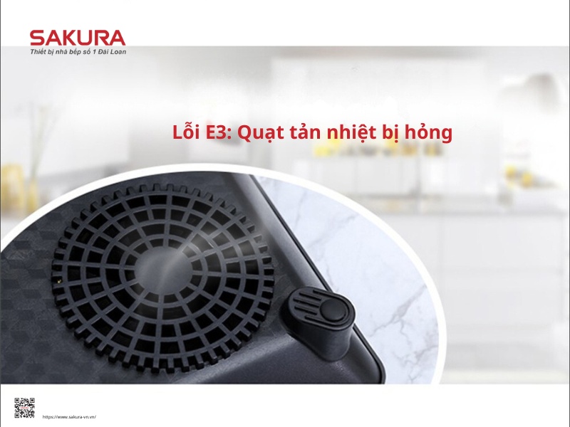 bếp hồng ngoại báo lỗi e3