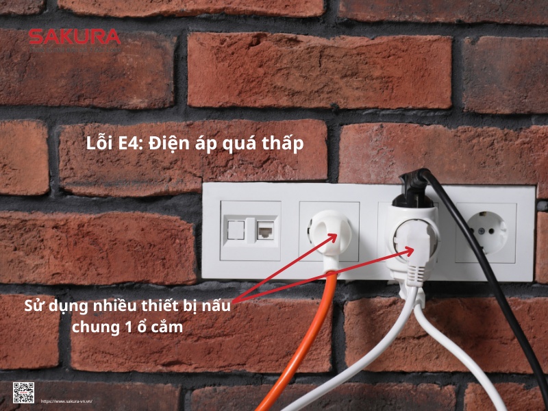 lỗi e4 bếp hồng ngoại