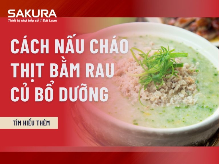 Cach Nau Chao Thit Bam Rau Cu Bo Duong