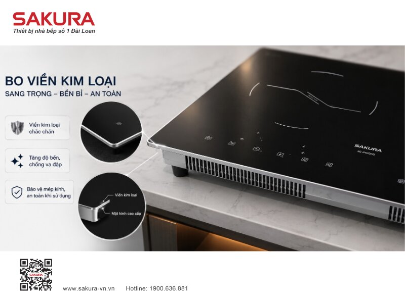 Bep Tua Sakura Co Bo Vien Kim Loai Cho Mat Kinh